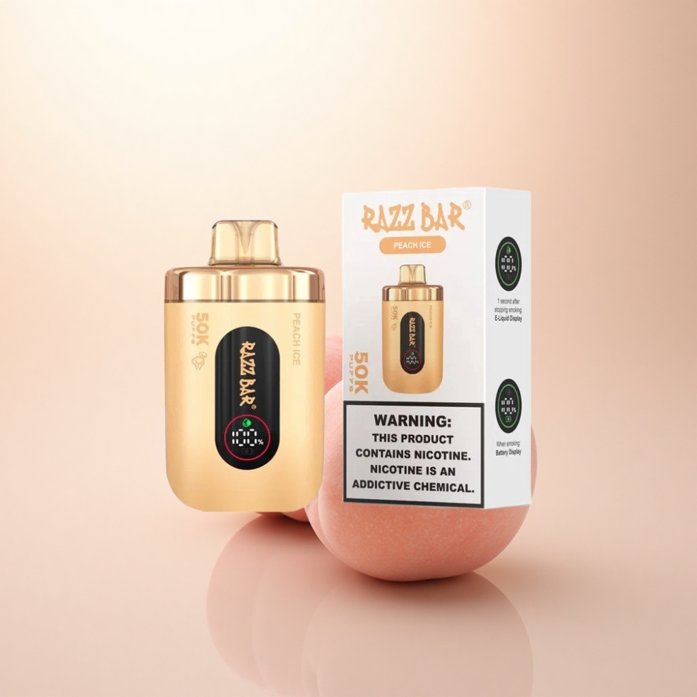 Razz Bar 50K Puffs ピーチアイス 2%ニコチン 650mAh