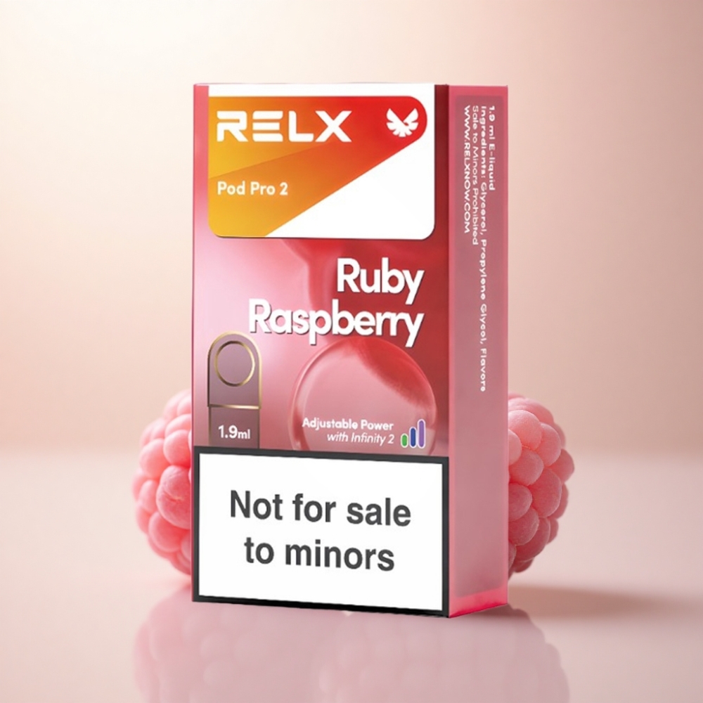 Relx Pod Pro 2 Vape Device ブルーラズベリー 0mg/ml 1.9ml 3電圧調整