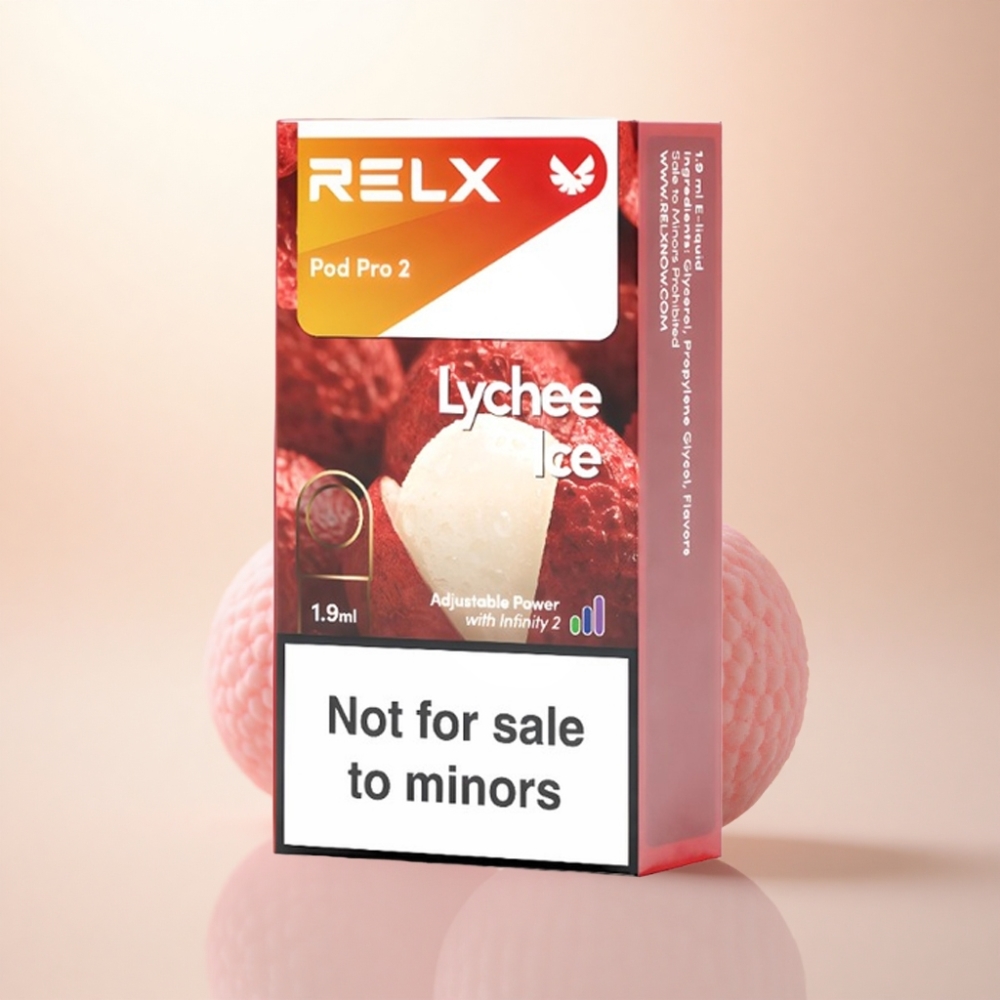 Relx Pod Pro 2 Vape Device ライチアイス 0mg/ml 1.9ml 3電圧調整