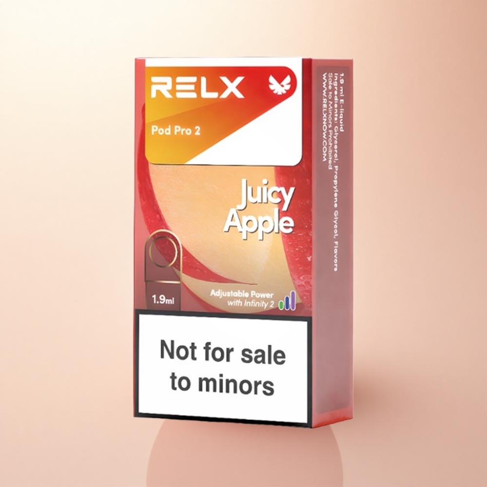 Relx Pod Pro 2 Vape Device ジューシーアップル 0mg/ml 1.9ml 3モード