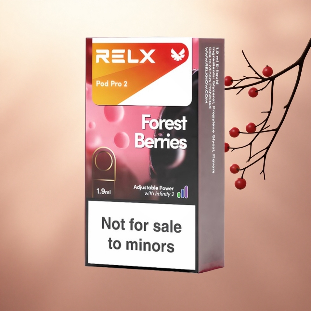 Relx Pod Pro 2 Vape Device 森のベリー 0mg/ml 1.9ml 5.5W/6.5W/8W