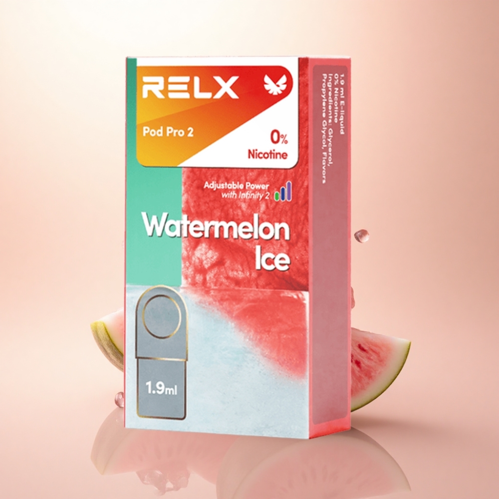 Relx Pod Pro 2 Vape Device スイカアイス 0mg/ml 1.9ml 5.5W-8W