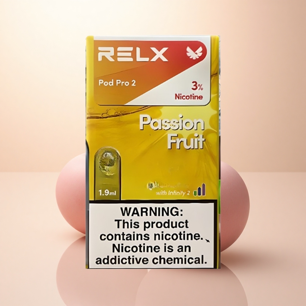 Relx Pod Pro 2 Vape Device パッションフルーツ 30mg/ml ニコチン 1.9ml 3電圧調整