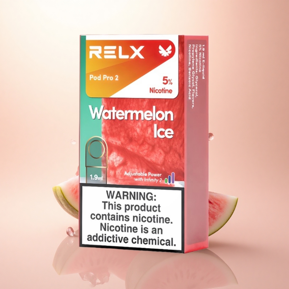Relx Pod Pro 2 Vape Device スイカアイス 50mg/ml ニコチン 1.9ml 3電圧調整